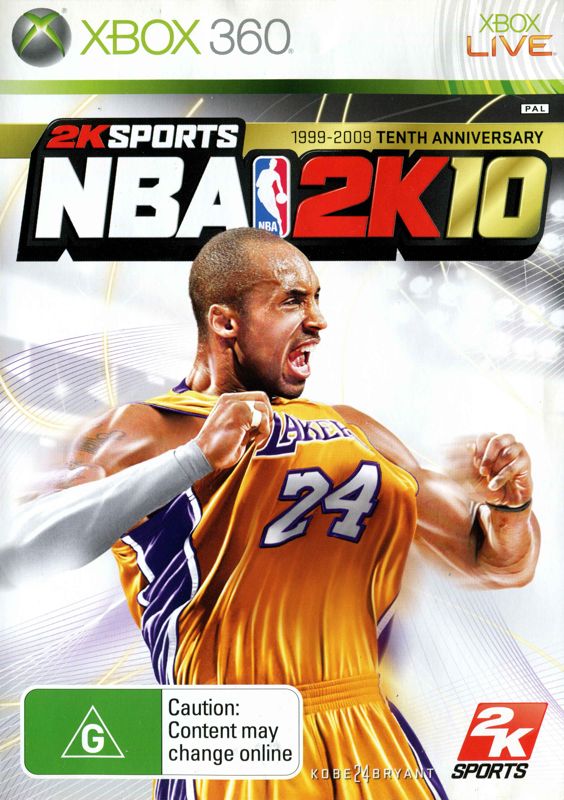 NBA 2K10 box art for Playstation 2